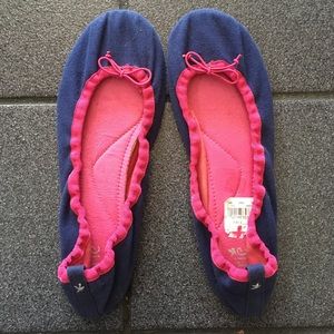 Aerie blue and pink cloth flats